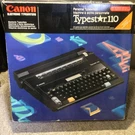 Vintage 1989 Canon Typestar 110 Portable Electronic Typewriter / Word Processor. Fixed Price $79.99.