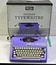 Royal Classic Typewriter (purple 79119Q) For Parts Only No Returns (read). Fixed Price $79.99.