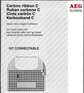 Aeg Olympia Single-strike Carbon Ribbon Black 107 Correctable New Box. Fixed Price $8.99.