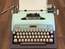Royal Blue / Purple Futura 800 1958 Vintage Typewriter Clean Serviced. Fixed Price $249.00.