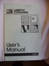 Instructions Typewriter Smith Corona VTX100 DLX100 150CXL 1200PL- Email/cd. Fixed Price $6.65.
