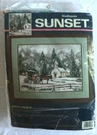 Vintage Sunset Needlepoint Kit #12120 C1996 White Church By Charles Roy Smith. Fixed Price $29.99.
