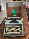 Olympia Deluxe SM7 Portable Typewriter W/case Rare Color Instruction Manual. Fixed Price $349.95.