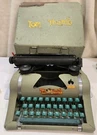 Vintage Tom Thumb 1950 Youth Manual Typewriter Olive Green Portable Case Steel. Fixed Price $41.30.