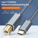 Usa Usb-c To Usb-b 2.0 Cable For Nylon Epson Hp Canon Brother Printer Scanner. Fixed Price $8.99.