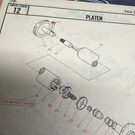 New Old Stock Original Ibm Selectric 11" Platen Part #1269332 27 Tooth Ratchet. Fixed Price $49.95.