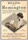 C.1910 Remington Billing Typewriter No. 11, Kodak Film Advertising Print F40. Fixed Price $19.95.
