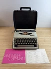 Vtg 1960 Royal Caravan Portable Typewriter W/ Hard Carrying Case & Manual Works. Fixed Price $119.95.