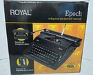 Royal Epoch Sku 123-RCP-79100G Manual Typewriter Tested Case Original Box. Fixed Price $69.50.