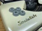 Replacement Foot Mounts (set Of 4) Olympia Socialite Portable Typewriters Gray. Fixed Price $19.95.