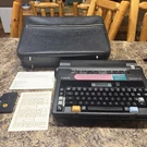 Canon Typestar 110 Electronic Typewriter With Case, Ribbon, Manuals. Fixed Price $55.00.