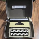 Vintage Smith Corona Galaxie Twelve Xii Manual Portable Typewriter W/ Case Tan. Fixed Price $133.99.