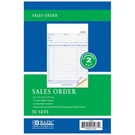 Bazic 50 Sets 9/16" X 8 7/16" 2-PART Carbonless Sales Order. Fixed Price $7.99.