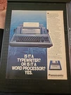 Panasonic Word Processor KX-W1000 Vintage Print Ad 1989 10X12 Great To Frame. Fixed Price $7.59.