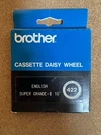 Brother Cassette Daisy Wheel 422 English Super Grande - Ii 10 Unused Japan Made. Fixed Price $55.00.