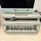 Perkins Brailler Silver Metal Durable Mechanical Writer With Cover Model U8944. Fixed Price $200.00.