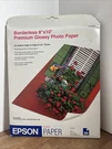Epson Borderless 8"X10" Premium Glossy Photo Paper 20 Sheets S041465. Fixed Price $11.04.