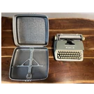Smith-corona Galaxie Portable Typewriter With Carrying Case Green Vintage. Fixed Price $38.88.