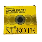 Burroughs Nu-kote B136 Typewriter Ribbons For Olivetti 201, 221 Pack Nos. Fixed Price $9.00.