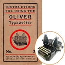 Oliver NO.3 Typewriter Instruction Manual Use Repro Antique Printype Vtg. Fixed Price $5.00.