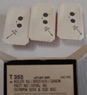 Generic Lift-off Tapes 355 Adler Ns/brother/canon/royal/facit/olympia Lot. Fixed Price $6.22.