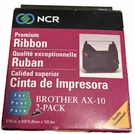 Ncr Premium Ribbon For Brother AX-10 2-PACK Brand New / Factory Sealed. Fixed Price $14.99.