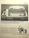 Friden 2201 Flexowriter Data Transmission San Leandro Vintage Print Ad 1965. Fixed Price $16.77.