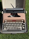 Vtg Royal Futura 800 Portable Typewriter W/ Case Salmon Pink. Fixed Price $145.00.