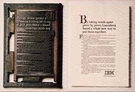 Ibm Federal Systems Division Vintage 2 Page Print Ad Gutenberg Typography 1985. Fixed Price $15.58.