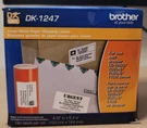Brother DK-1247 Large Shipping Paper Labels Black On White, 180. Fixed Price $25.00.