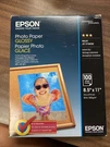 Genuine Epson Photo Paper Glossy White 8.5 X 11" For Inkjet S041271 (100/PK) New. Fixed Price $19.00.