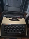 Vintage Brother Cassette Correct-o-riter Electric Portable Typewriter W/ Case. Fixed Price $65.00.