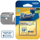 Genuine Brother M-921 Black On Silver 3/8" (9MM) P-touch Label Tape For PT-M95. Fixed Price $14.98.