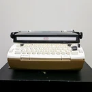 Vintage 1973 Sears Portable Electric Power 12 Typewriter W/ Case Works Vgc Usa. Fixed Price $99.00.