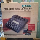 Vintage Epson Elite 400 Plus Typewriter Lights Up Parts Only Manual Cartidges. Fixed Price $200.00.
