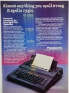 1987 Panasonic Accu Spell Plus Typewriter RK-T34 Retro Original Print Ad 80S. Fixed Price $12.00.