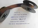Royal Standard Purple Ink Typewriter Ribbon + Free Shipping. Fixed Price $10.70.