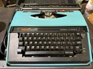 Vintage Brother Correct-o-riter Electronic Typewriter 4712 Blue With Case. Fixed Price $62.50.
