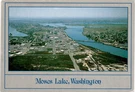 Moses Lake, Washington, Golden Shield, CT-1754, Barcelona, Kyle Smith, Postcard. Fixed Price $9.98.