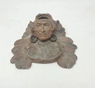 Early 1900S Antique Native American Indian Chief Inkwell Missing Headdress. Fixed Price $109.99.