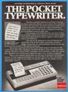 1980 Sharp Electronics Corp Paramus Nj Pocket Typewriter Memowriter EL-7000 Ad. Fixed Price $9.89.