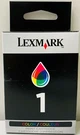 New Genuine Lexmark 1 Ink Box Cartridge Series X2470 X3470 Z730. Fixed Price $8.99.