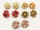 Vintage Cluster Beaded Earring Lot Clip Silver Gold Tone D6011. Fixed Price $24.02.