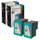 Ld Reman Replacements For Hp 97 C9363WN Pack Of 2 Color Ink Cartridges. Fixed Price $26.51.