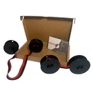 2X Adler Junior 10 20 Typewriter Ribbon Red/black W/ Fitting Guide & Gift Box. Fixed Price $12.22.