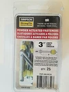 Simpson Strongtie Powder Actuated Fasteners PDP-300-RC25 3" Long, 0.300" Head. Fixed Price $7.99.
