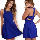 Lulus Royal Blue Sleeveless Cutout And About Skater Dress Size Small. Fixed Price $30.00.