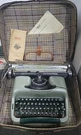 1961 Voss Business-riter Typewriter Vintage Western Germany Portable W/case. Fixed Price $275.33.
