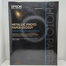Epson S045591 Metallic Photo Paper Glossy - 17" X 22" (25 Sheets) New Sealed. Fixed Price $174.99.