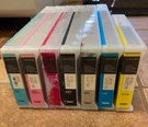 Original Ink Epson Stylus Pro 9600 7600 4000 Partially Used CARTS-1/3-1/2 Full. Fixed Price $99.00.